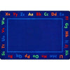 Alphabet Upper and Lower Case Border Rug