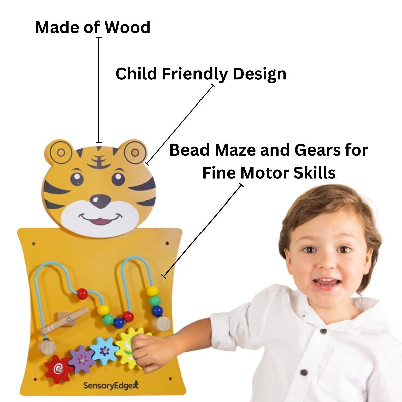 Tiger Wooden Wall Toy