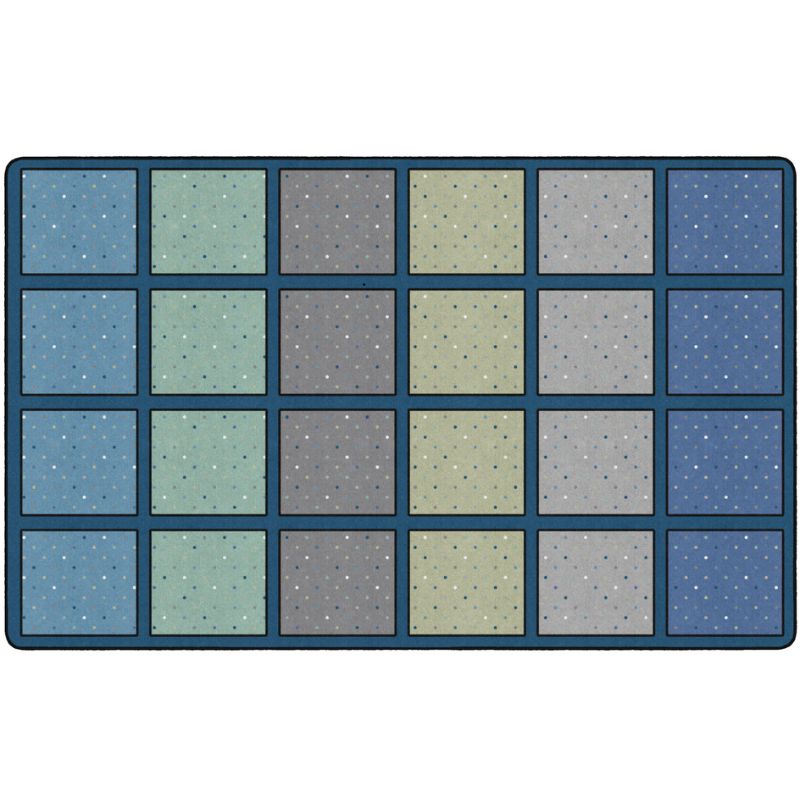 Early Learning Calming Happy Squares Seating Rug