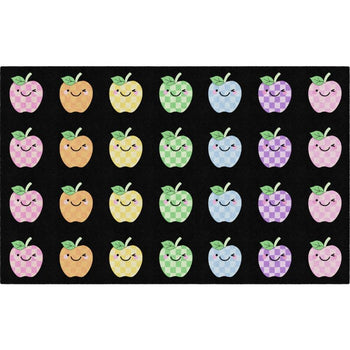 Plaid Apples Seating Rug