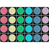 Pop of Color Grid & Circles Seating Rug