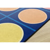 Rainbow Reverie Grid and Circle Seating Rug