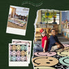 SchoolGirl Pastel Smiley Faces Notebook Rug