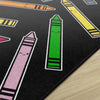 SchoolGirl School Days Crayons Rug