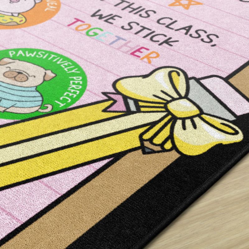 School Days Clipboard Rug