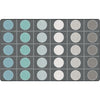 Tranquil Tundra Circle and Grid Seating Rug
