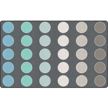 Tranquil Tundra Dots Classroom Seating Rug
