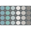 Tranquil Tundra Circle and Grid Seating Rug