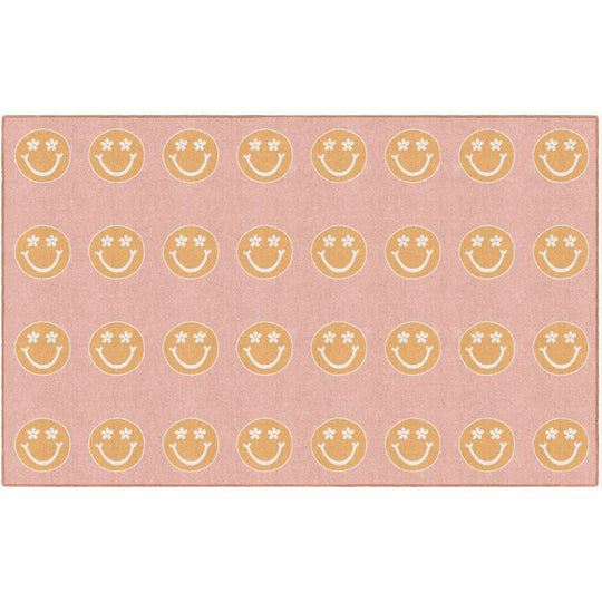 Good Vibes Happy Faces Classroom Rug