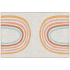 Good Vibes Retro Rainbow Area Rug