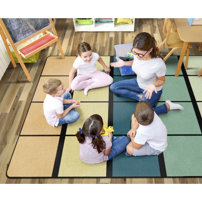 Classroom Connections Seating Grid Rug