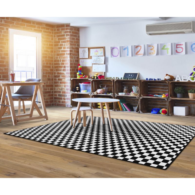 SchoolGirl Checkerboard Classroom Rug