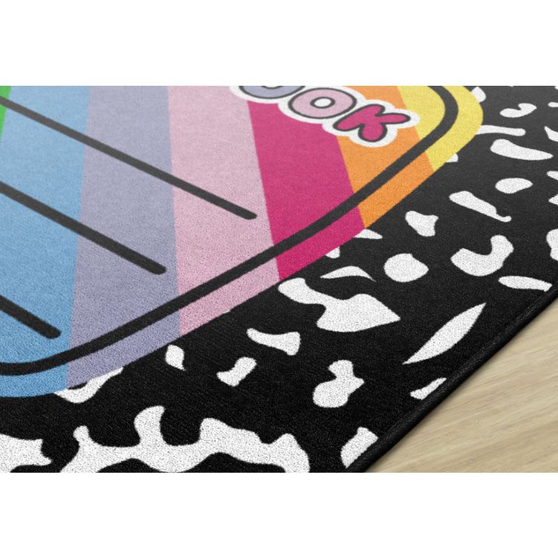 Composition Book with Pencil and Apple Rug