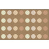 Neutral Dark Criss Cross Applesauce Seating Rug