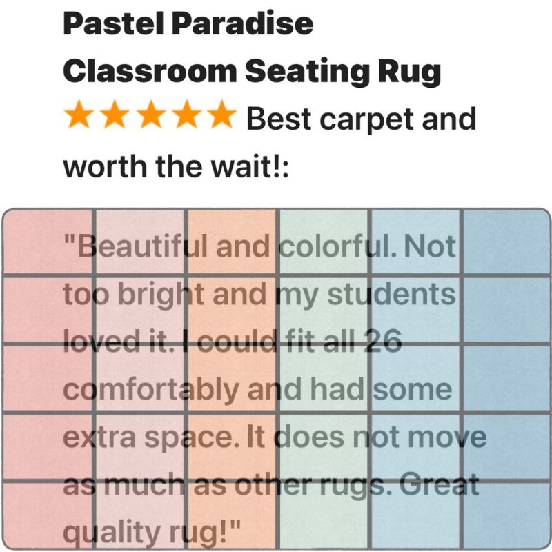 pastel paradise teacher rug