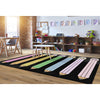 Pastel Pencils With Bows Classroom Rug