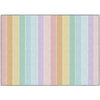 pastel rainbow stripes rug