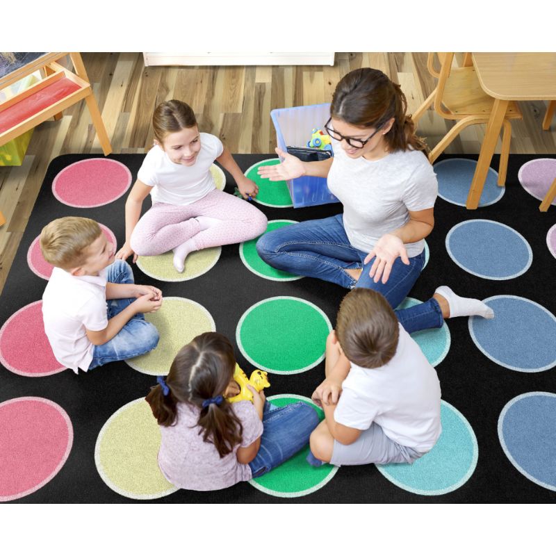 Pop of Color Dots Rug