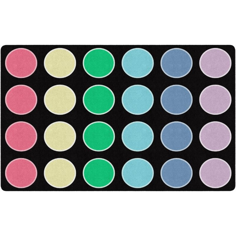 Pop of Color Circles Classroom Rug