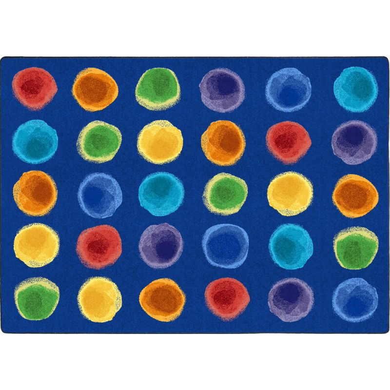 watercolor spots rug