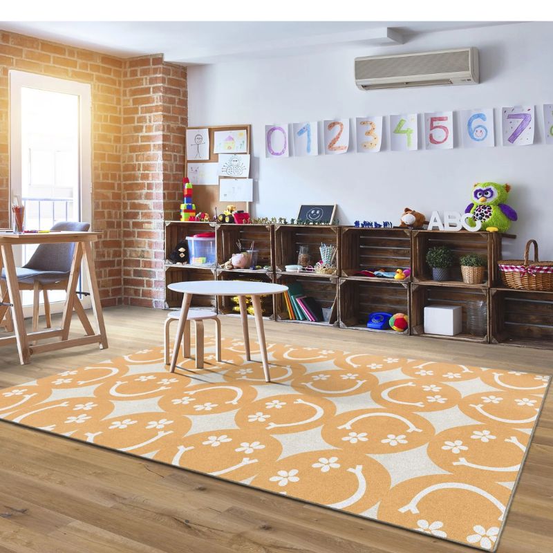 Good Vibes Large Happy Faces Rug