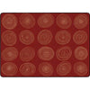 Circles Brick Classroom Rug
