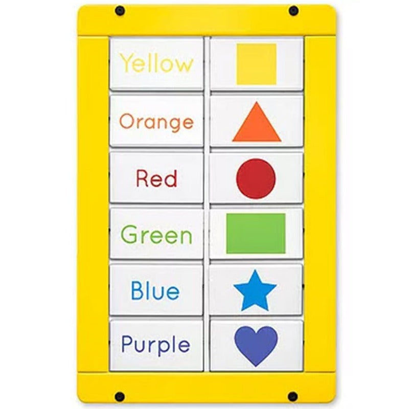 Colors And Shapes Matching Blocks Wall Toy
