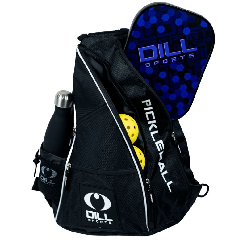 Dill Sports - Pickleball Sling Bag Starter Set black bottle
