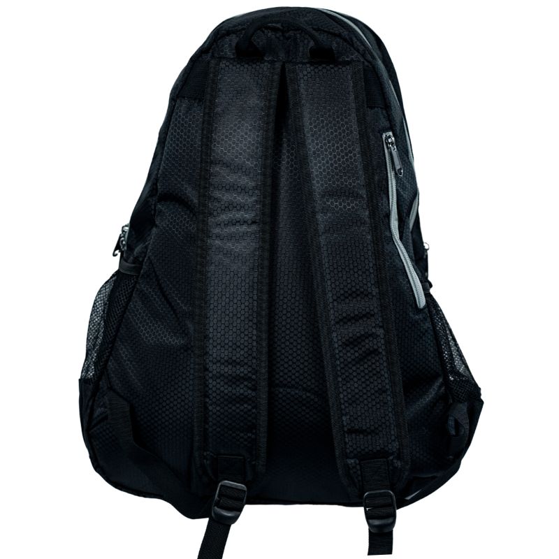 Dill Sports - black pickleball backpack with gray trim
