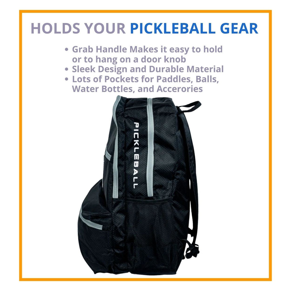 Pickleball Backpack with Gray Accents