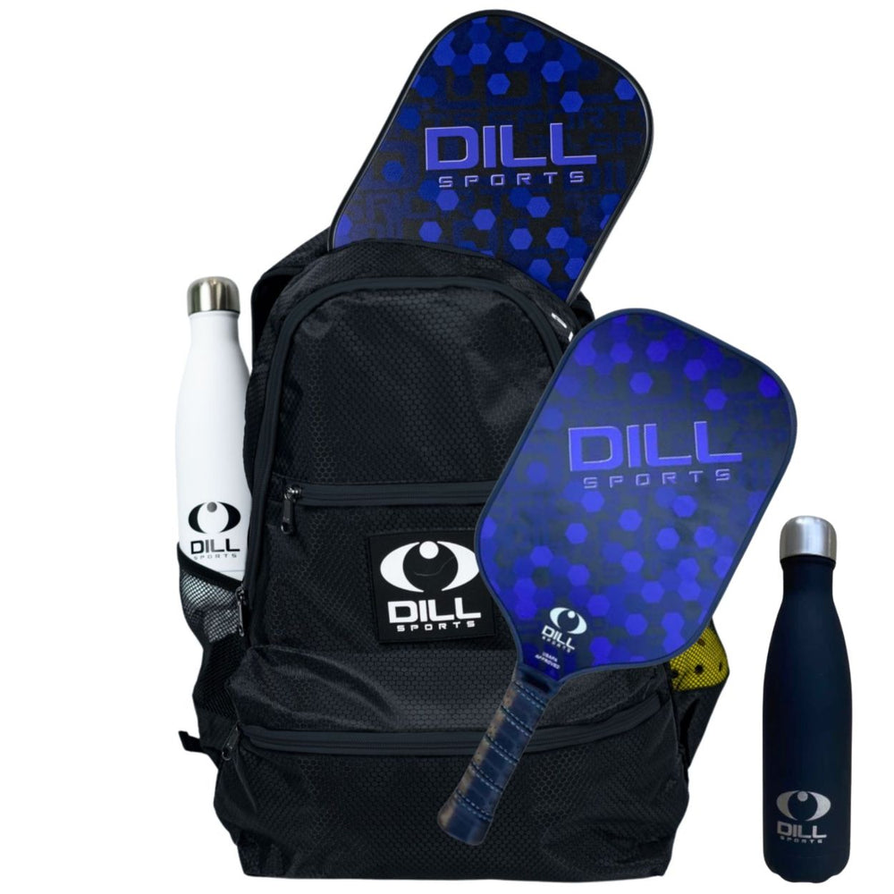 All In One Pickleball 2 Player Set with Backpack and Paddles