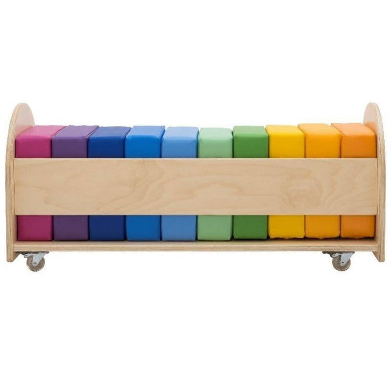 Square Rainbow Seat Cushion Set with Storage Caddy - Novum