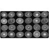 Modern and cool. The Circles Black and White Seating Rug will bring something special to any room it's placed.