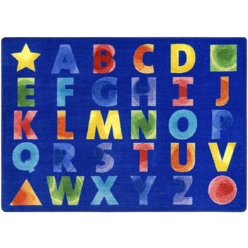 Watercolor Alphabet Rug