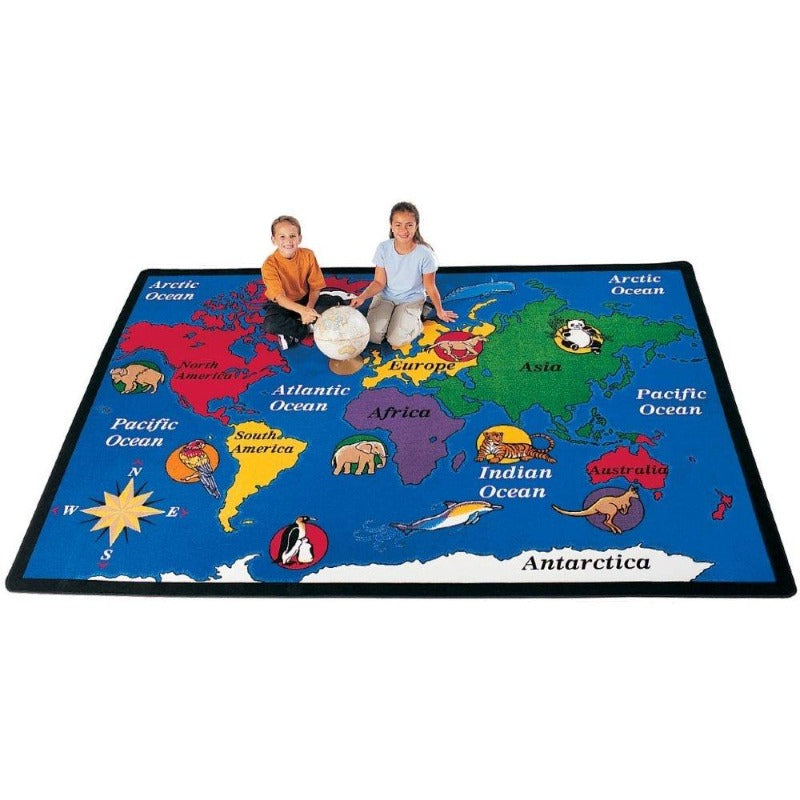 World Explorer Educational Rug