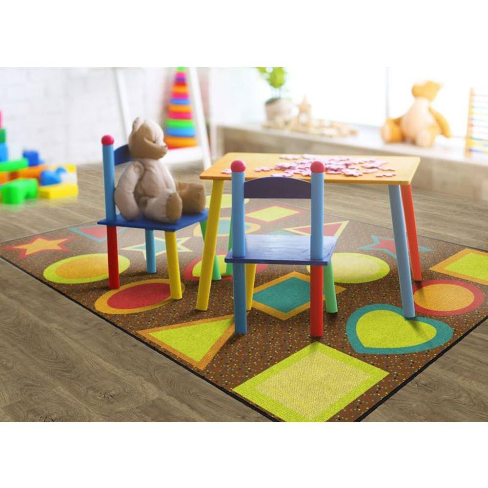 All Kinds Of Shapes Muted Seating Rug