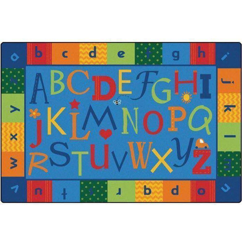 Alphabet Around Literacy Factory Second Rug 8' x 12' 