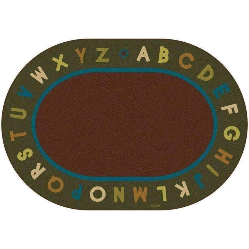 Alphabet Natures Color Oval Rug Factory Second