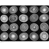Circles Black and White Seating Rug - FA1840FS