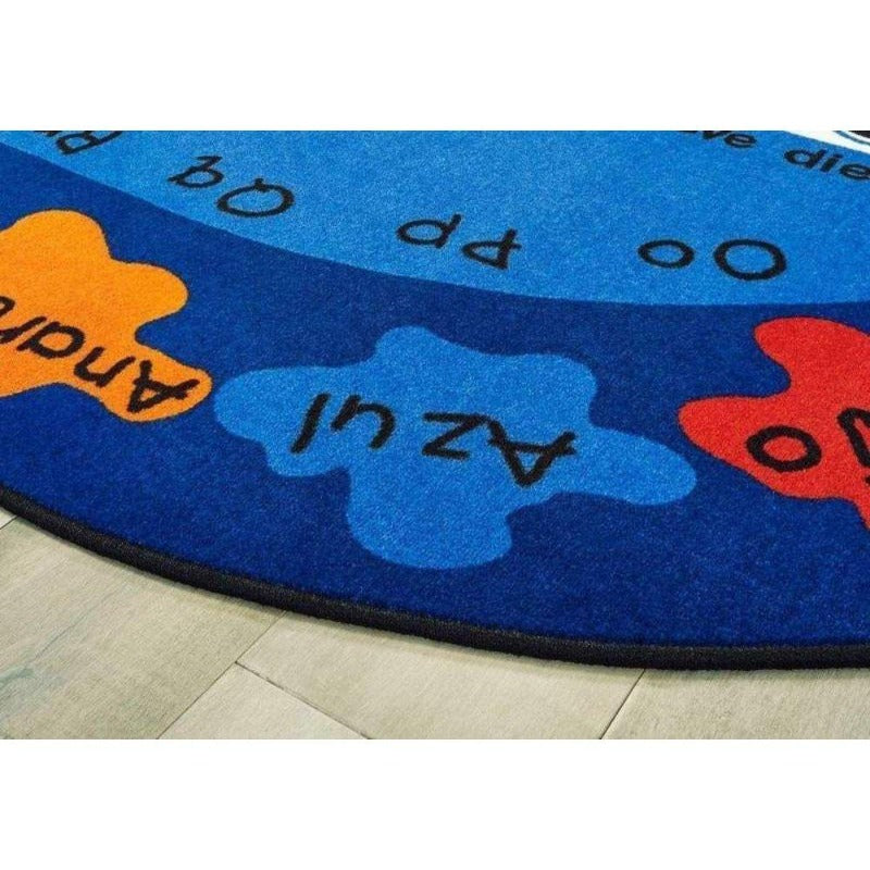 Bilingual Paint by Numero Oval Factory Second Rug
