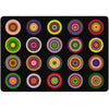 Color Rings Seating Rug