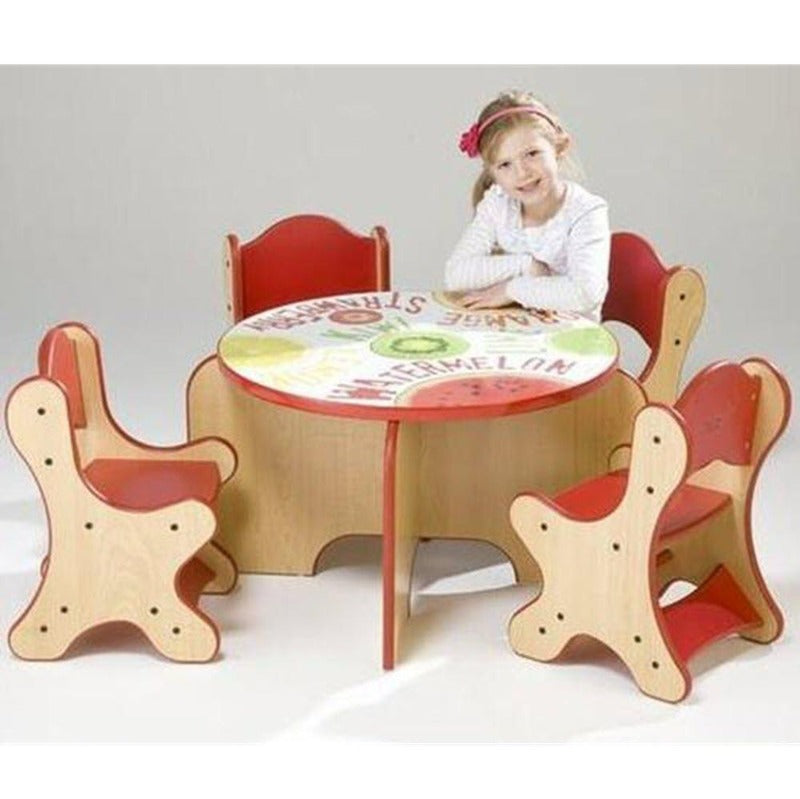 Fresh Fruit Table & 4 Chairs Set