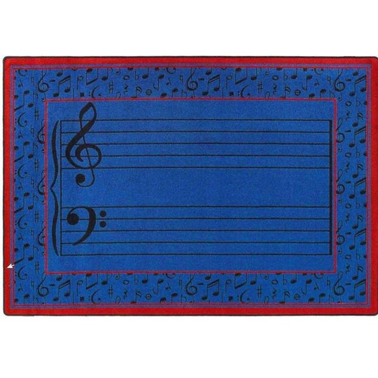 Fully Staffed Music Room Rug