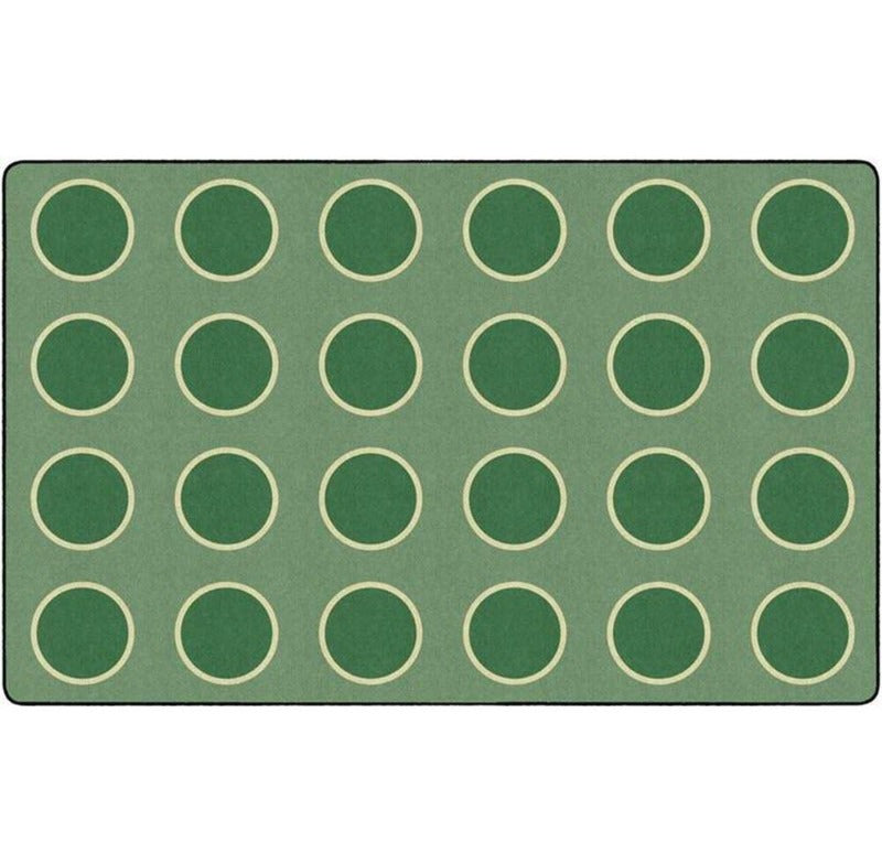 Spring Sage Circles Seating Rug