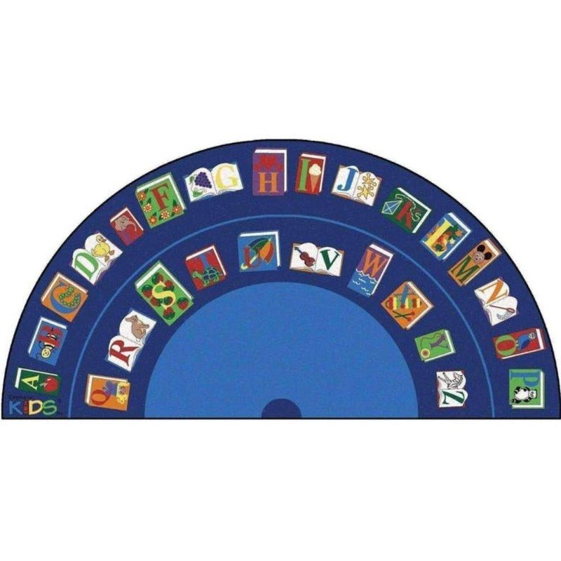 Reading by the Book Semi Circle Rug