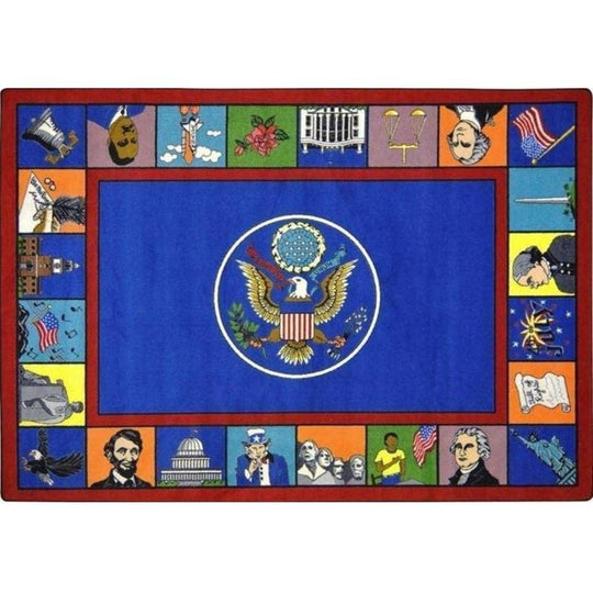Symbols of America Classroom Carpet
