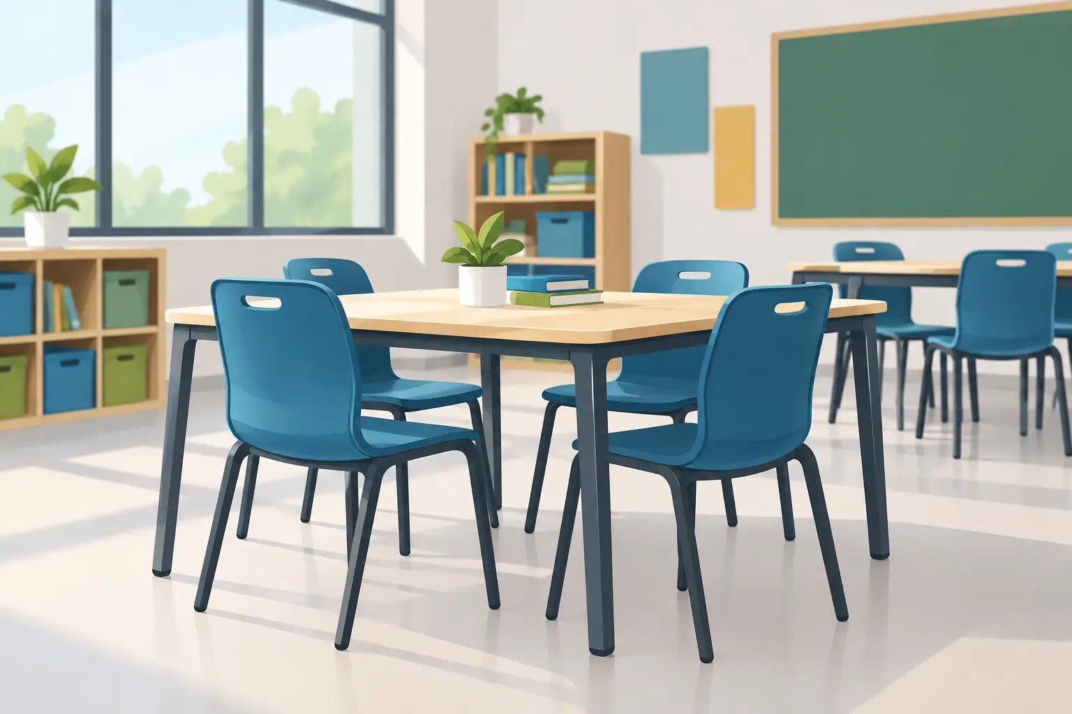 School Table Review for Busy Learning Spaces