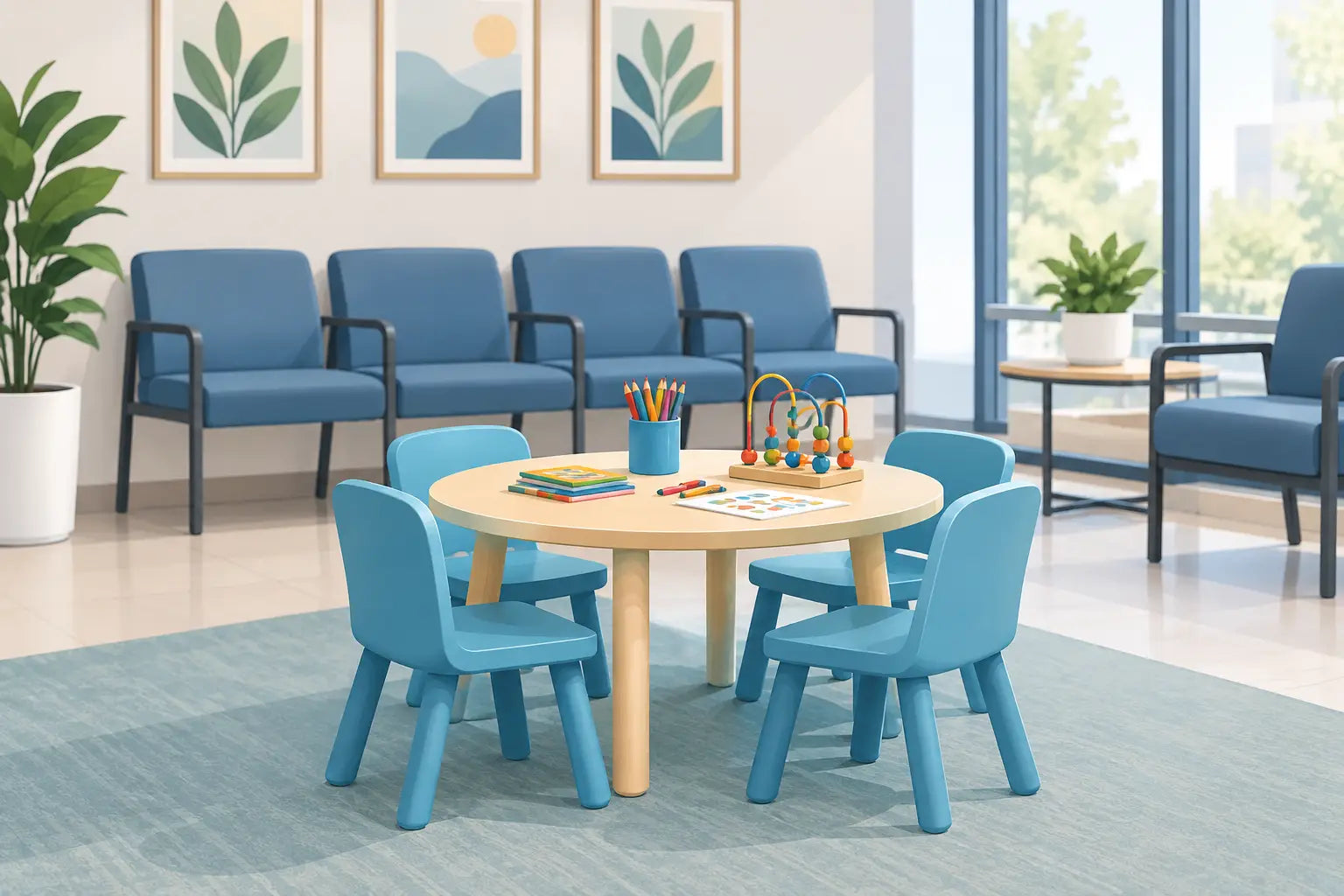 Waiting Room Activity Table Review for Busy Spaces