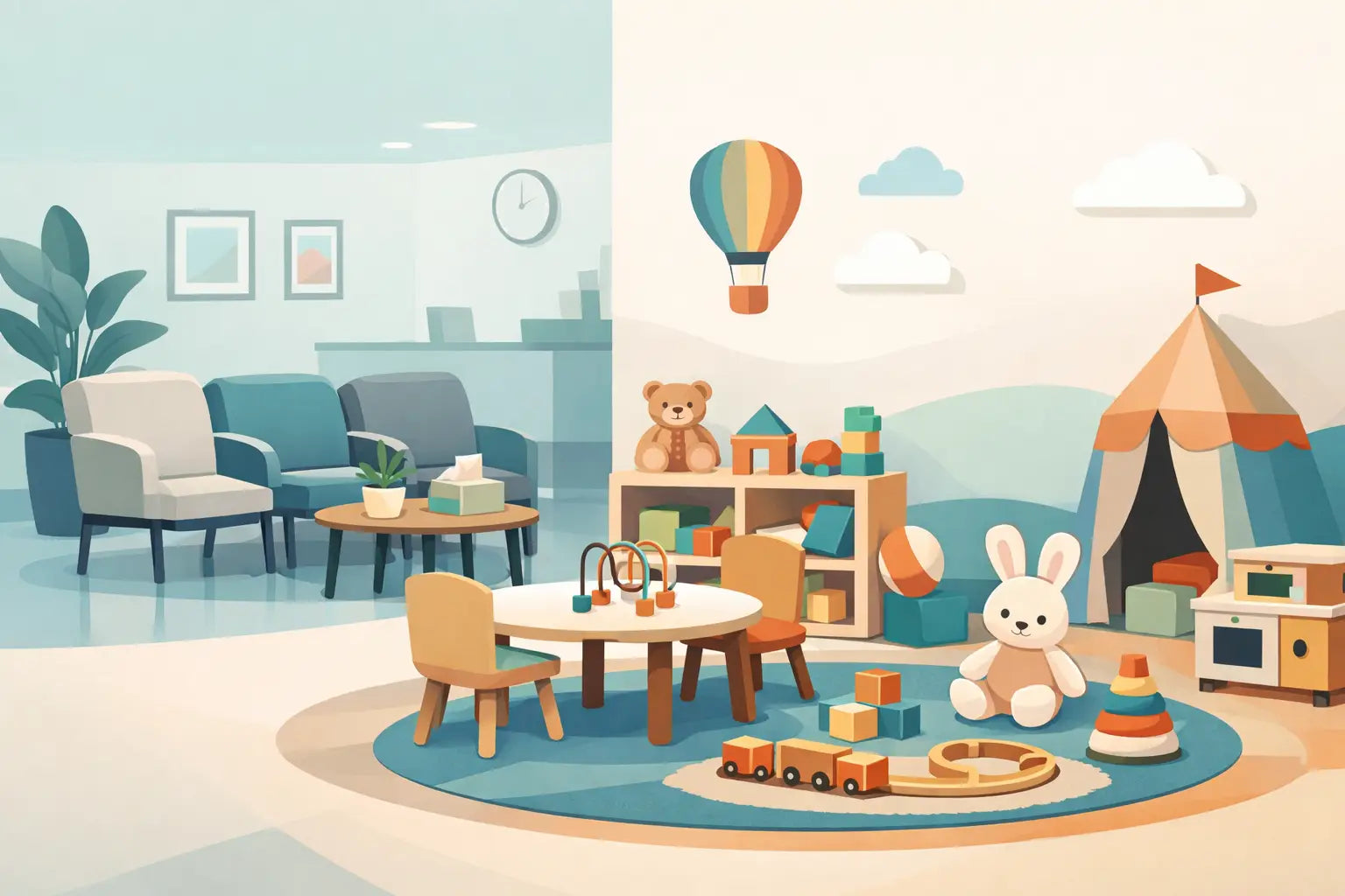 How to Organize Waiting Room Play Spaces