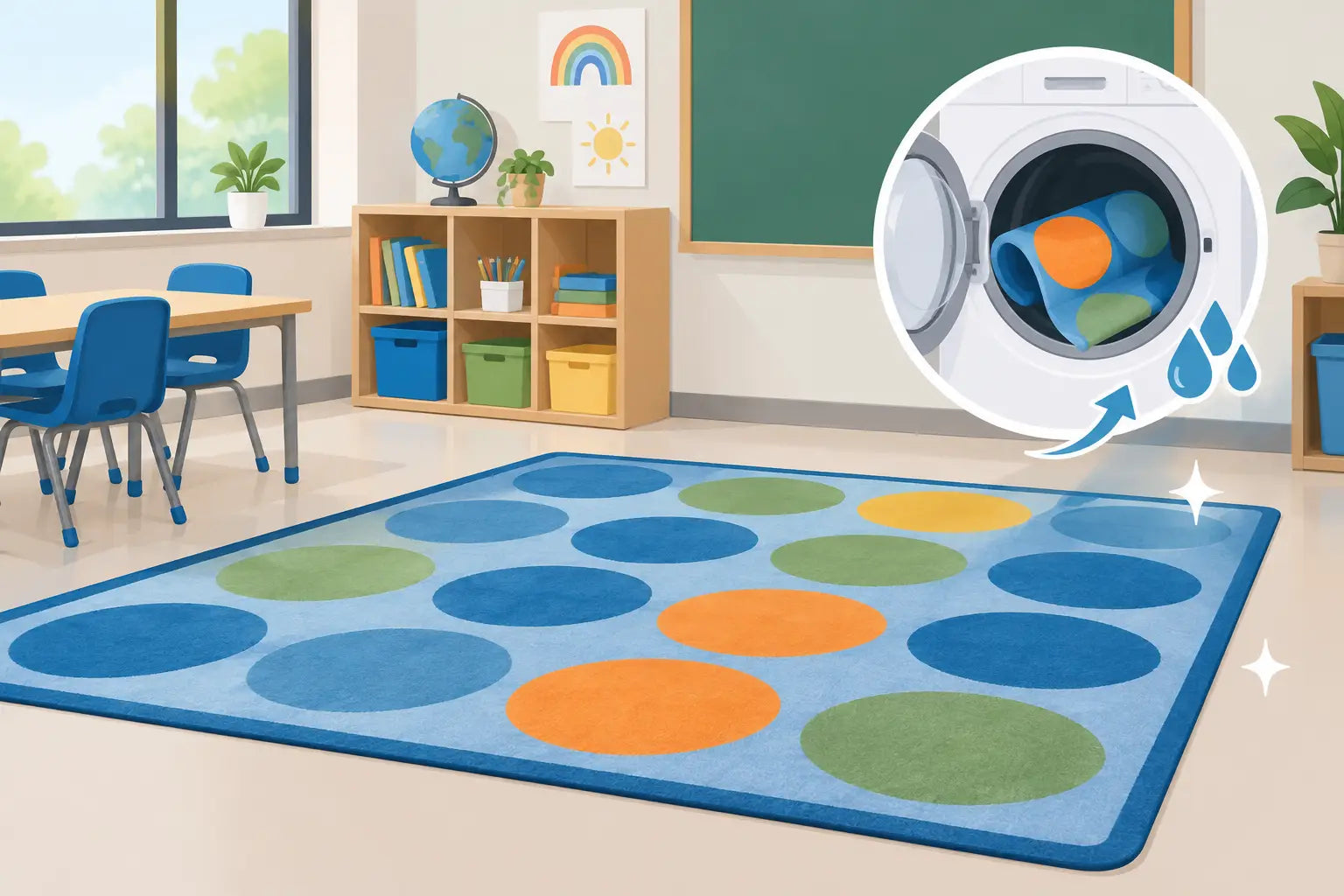 An Honest Washable Rug Review for Classrooms